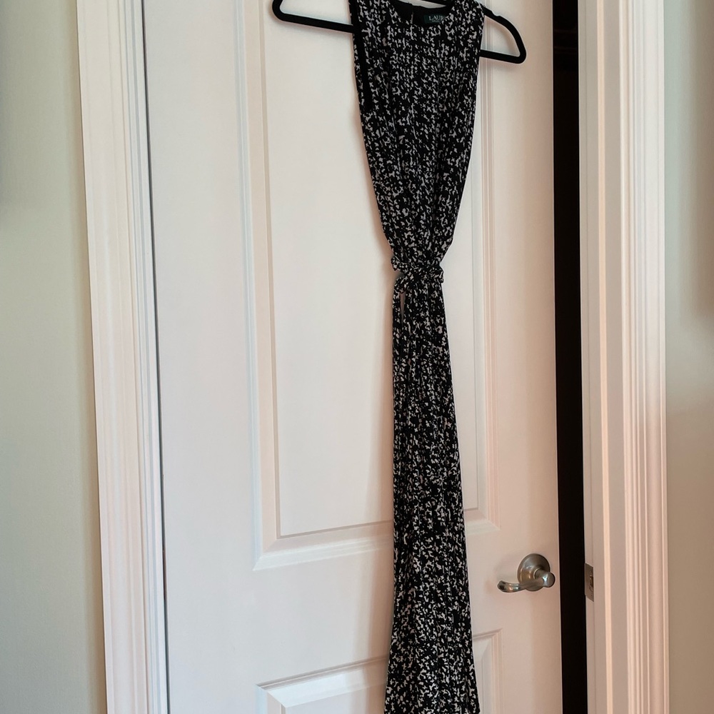 LAUREN RALPH LAUREN JERSY MIDI FLOW DRESS
